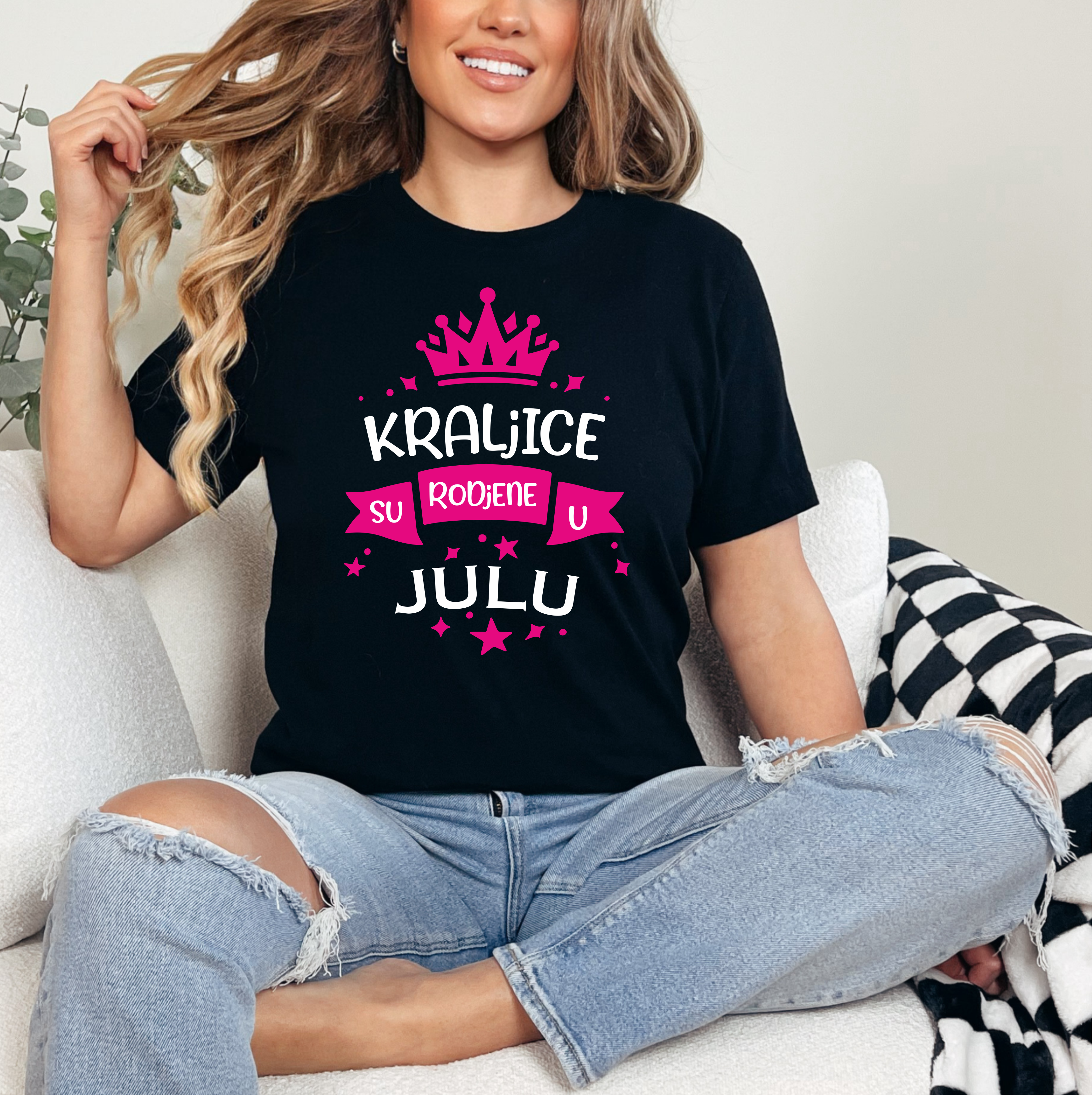 Ženska majica - Kraljice su rodjene u Julu