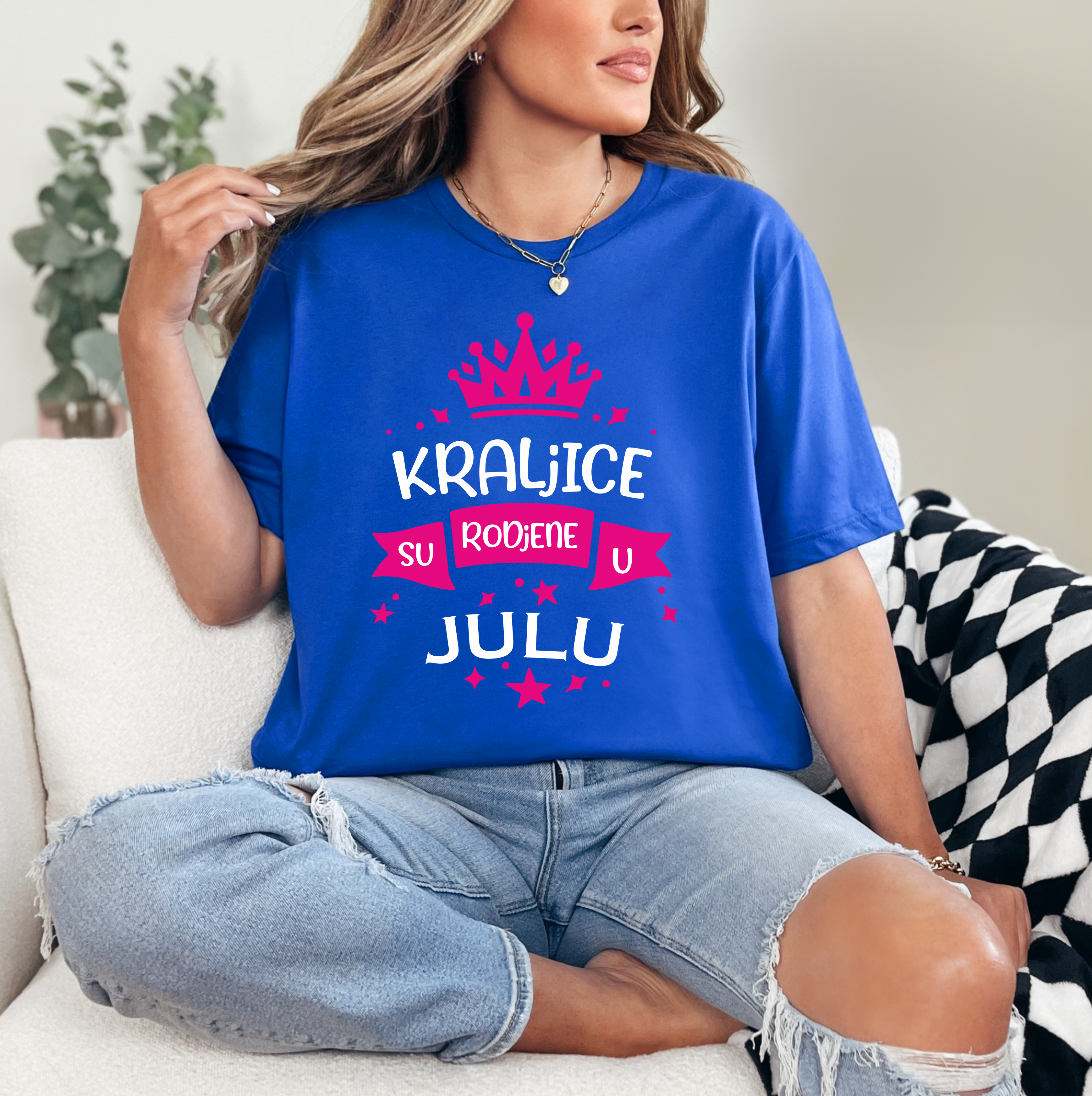Ženska majica - Kraljice su rodjene u Julu