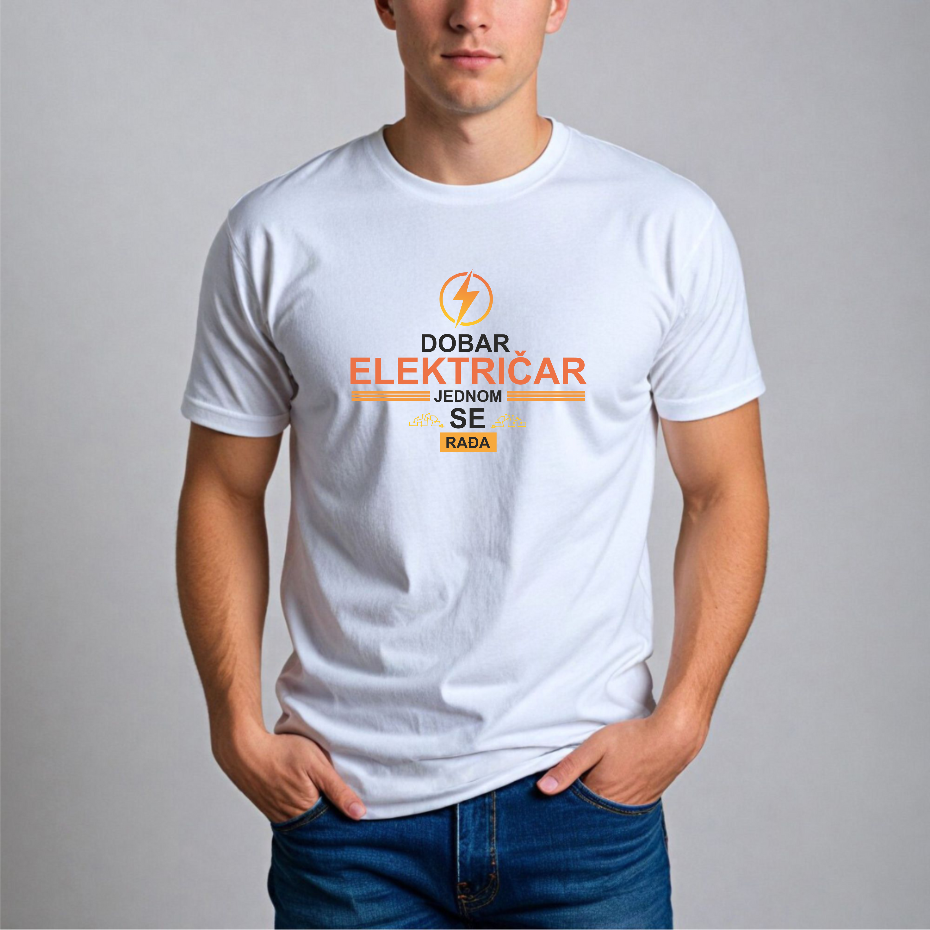 Muška Majica - Dobar Električar Se Jednom Radja