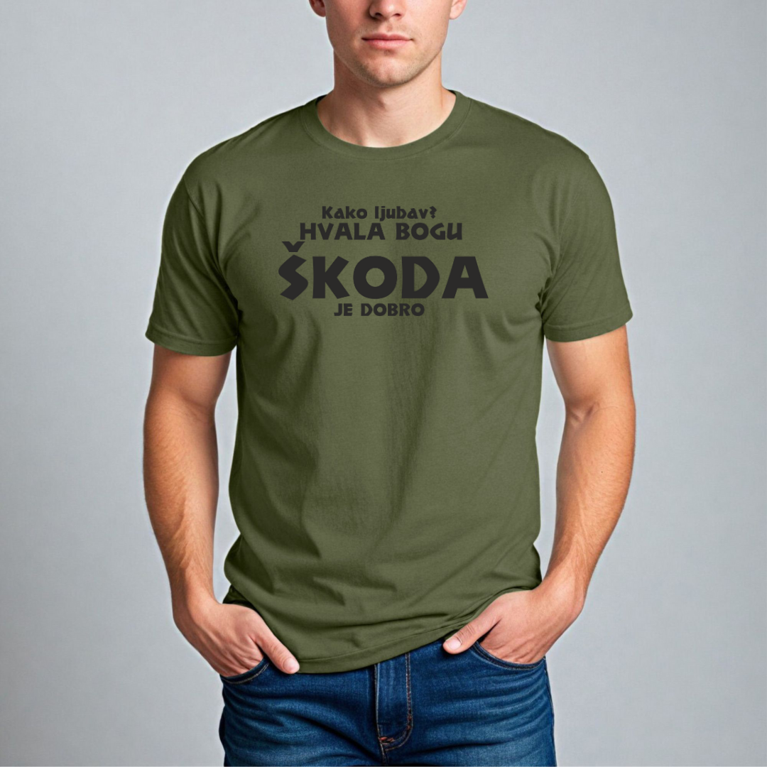 Muška Majica - Kako Ljubav? Hvala Bogu Škoda Je Dobro