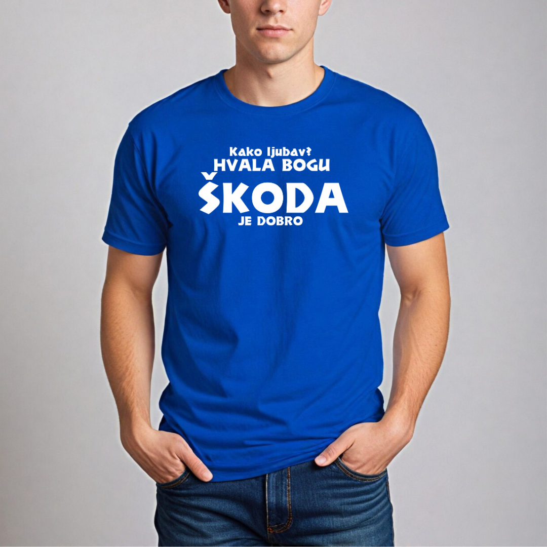Muška Majica - Kako Ljubav? Hvala Bogu Škoda Je Dobro