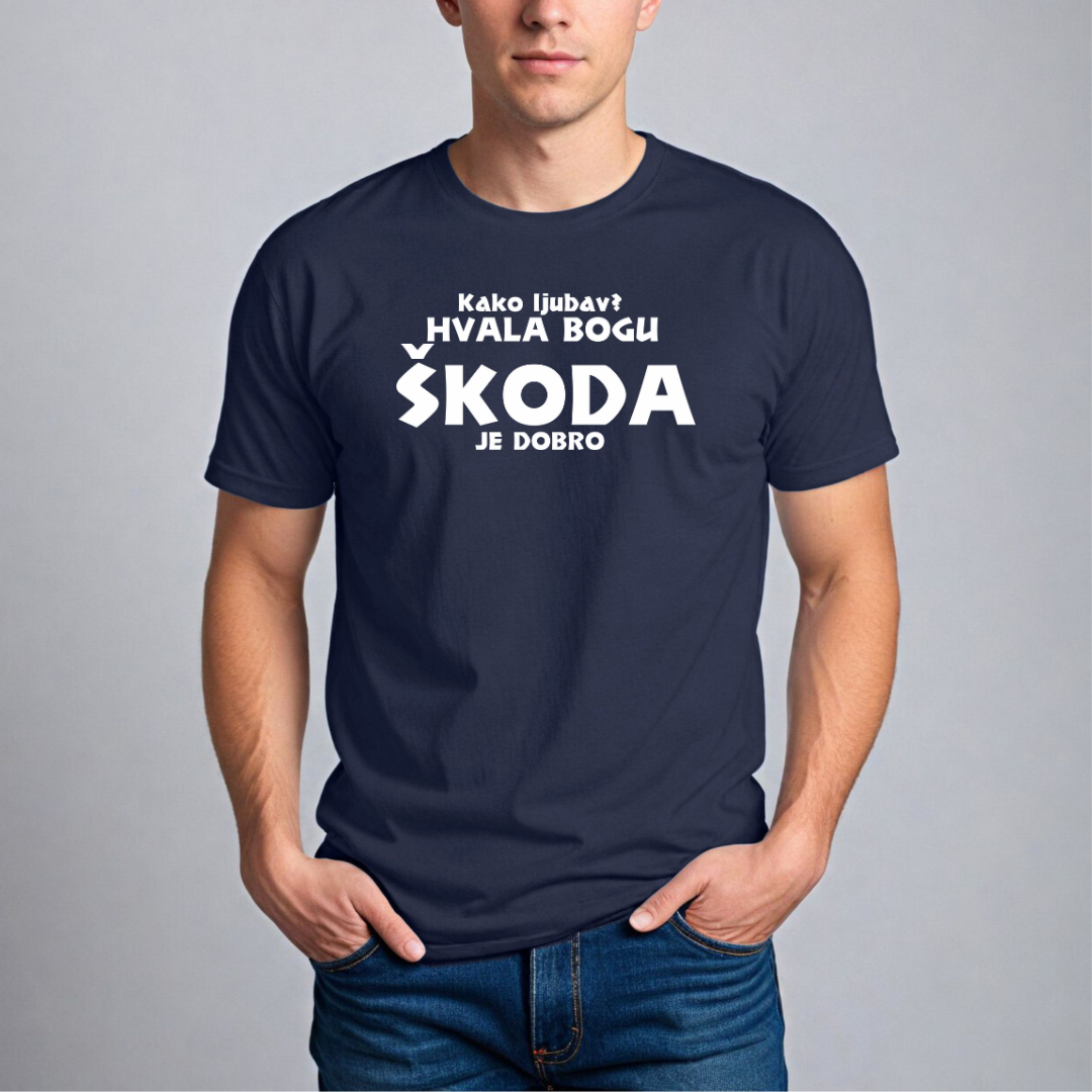Muška Majica - Kako Ljubav? Hvala Bogu Škoda Je Dobro