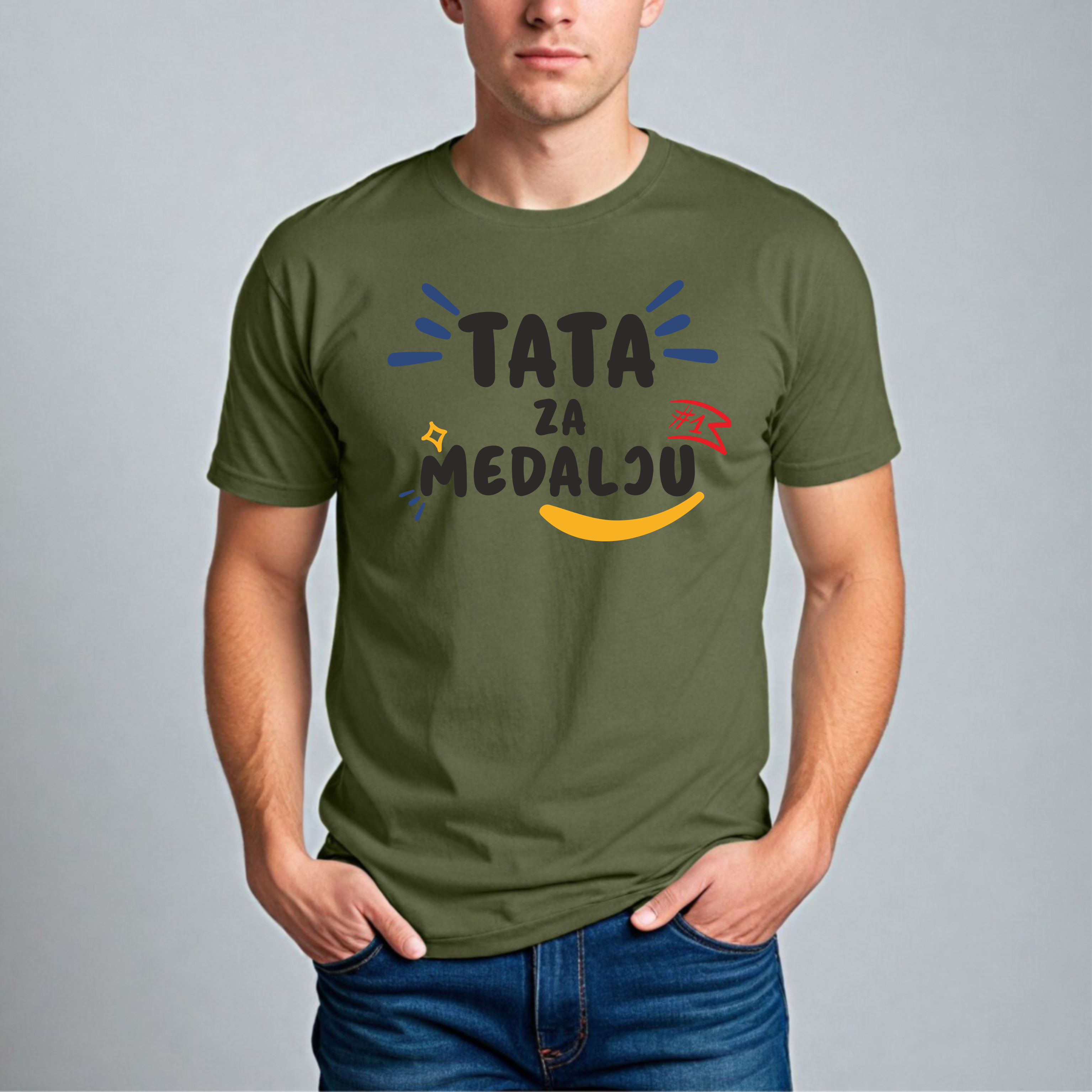Muška Majica - Tata Za Medalju