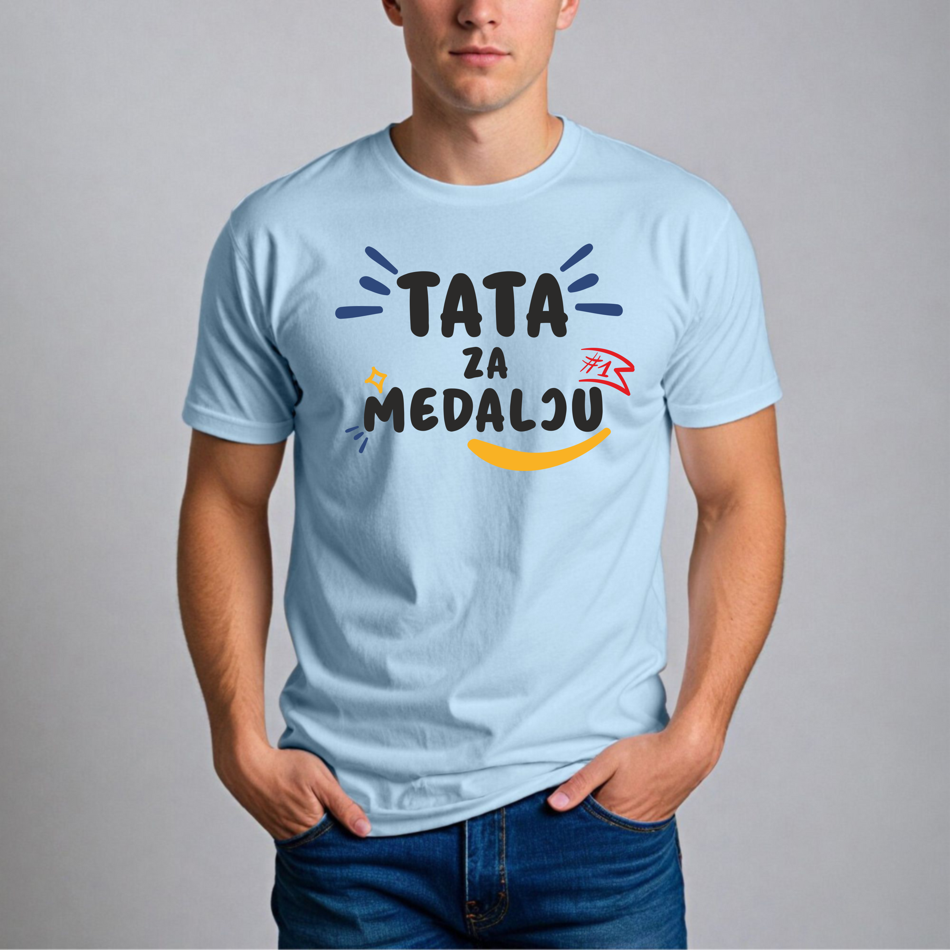 Muška Majica - Tata Za Medalju