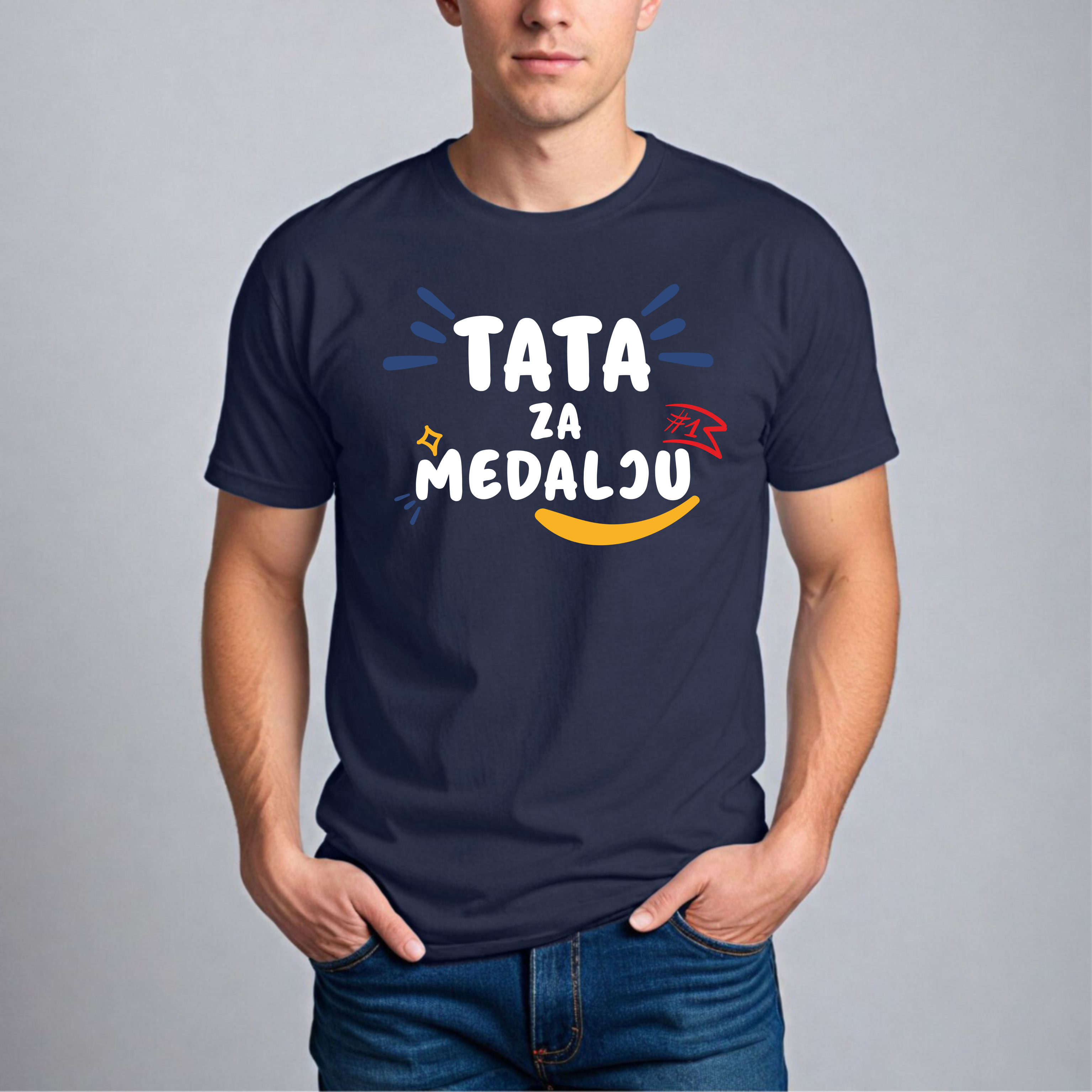 Muška Majica - Tata Za Medalju