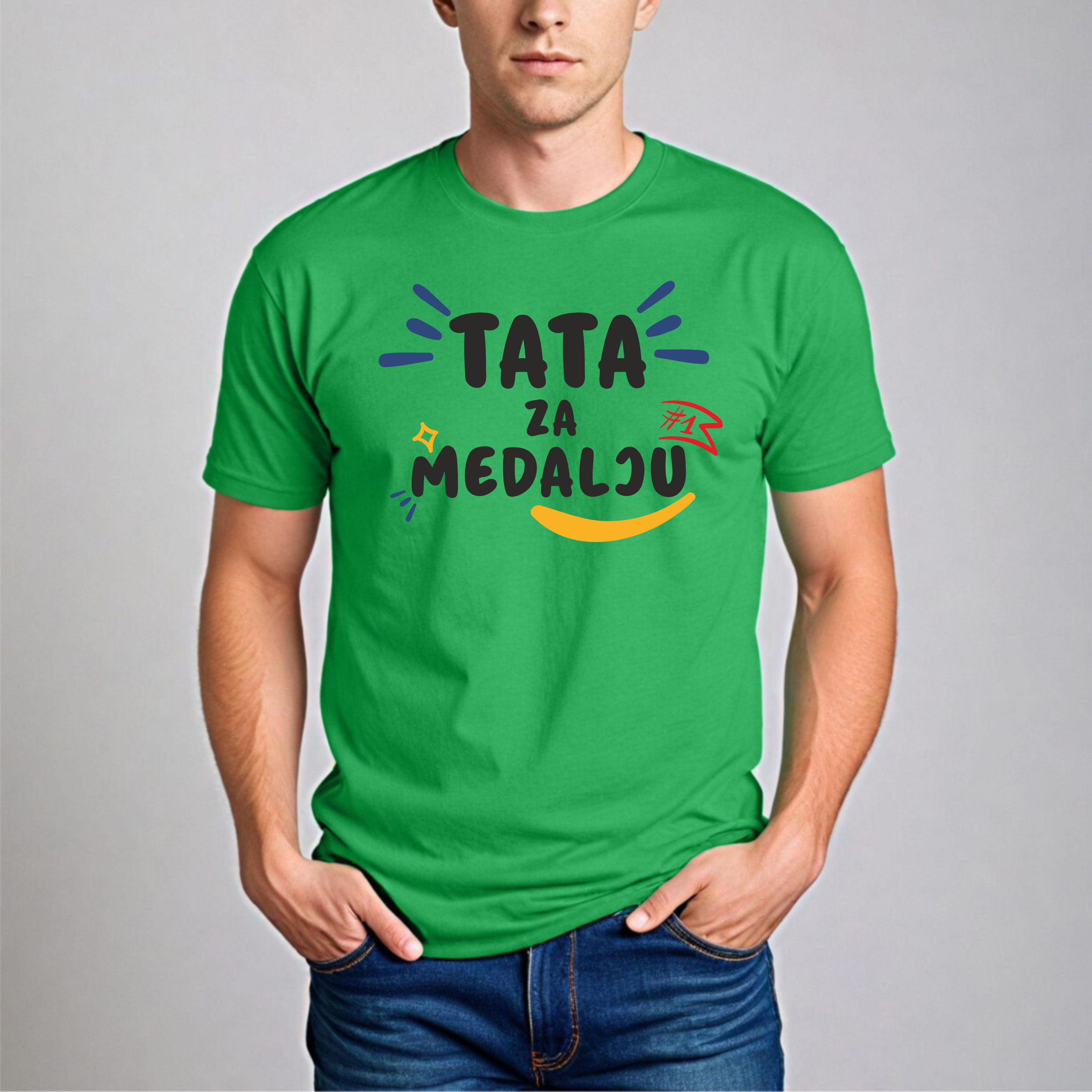 Muška Majica - Tata Za Medalju