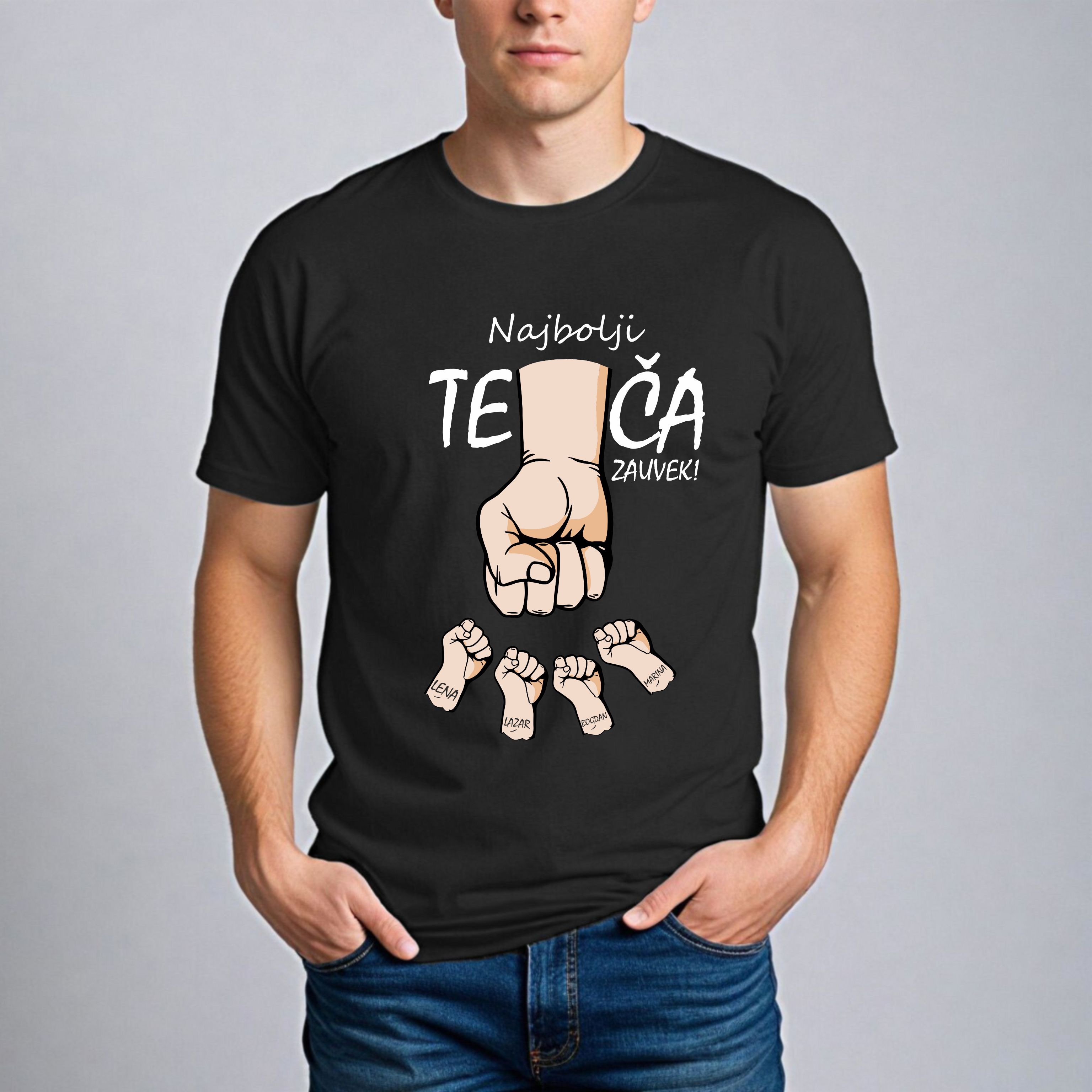 Muška Majica - Najbolji Teča Zauvek Latinica