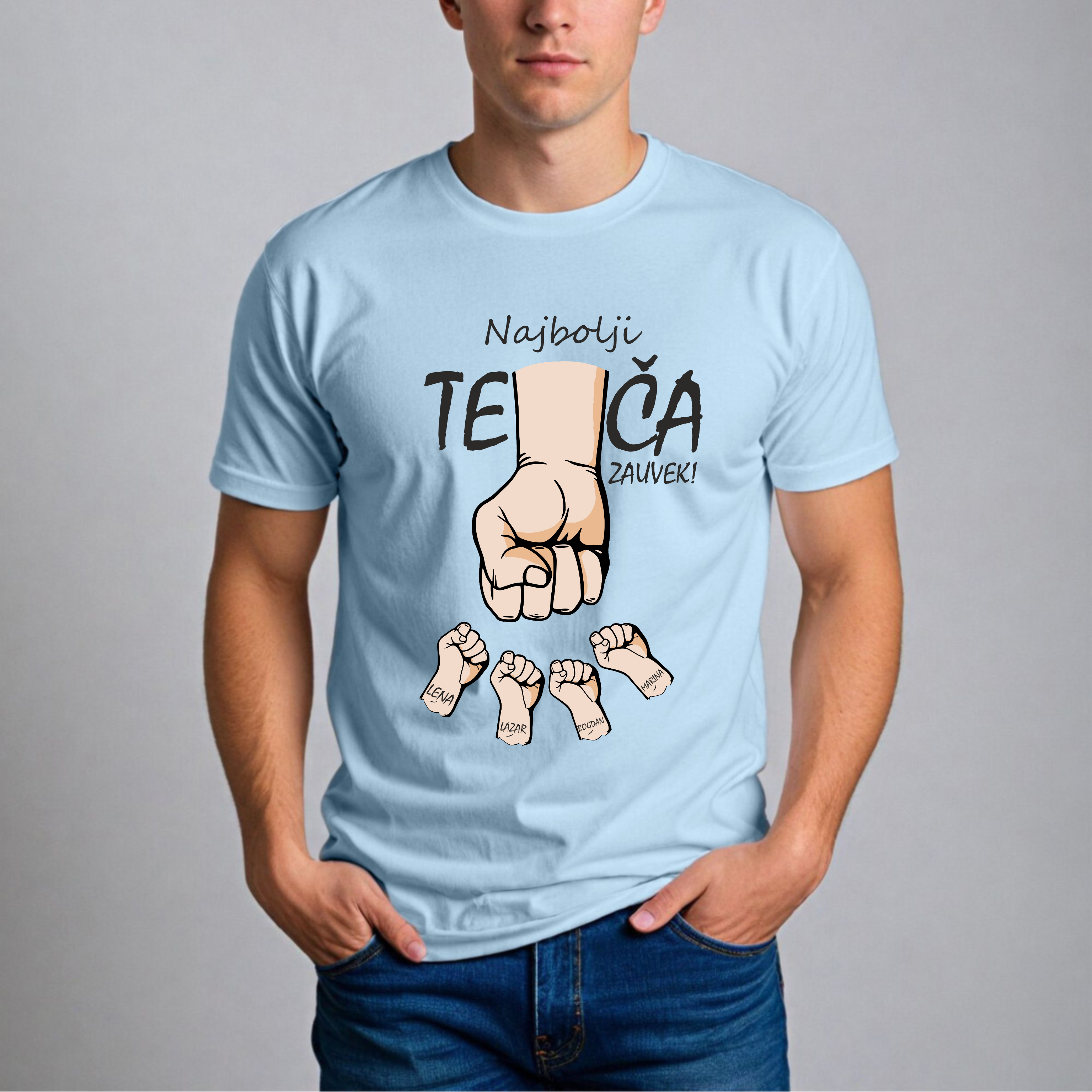 Muška Majica - Najbolji Teča Zauvek Latinica