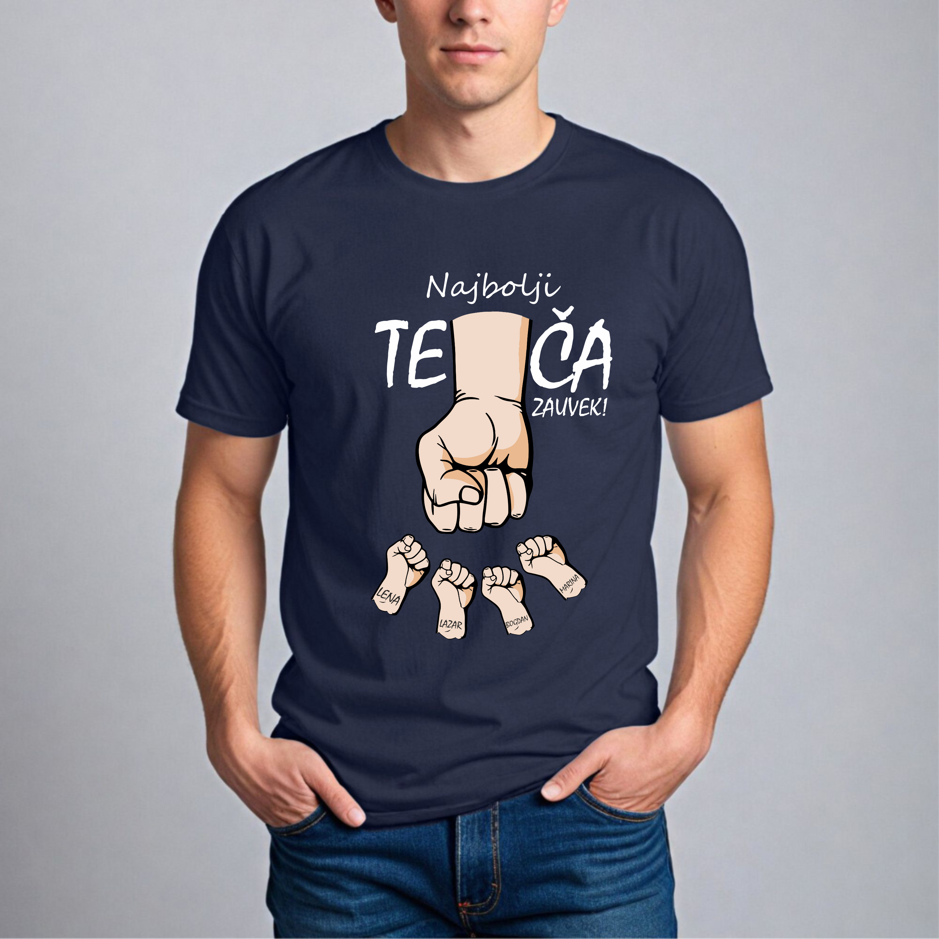 Muška Majica - Najbolji Teča Zauvek Latinica