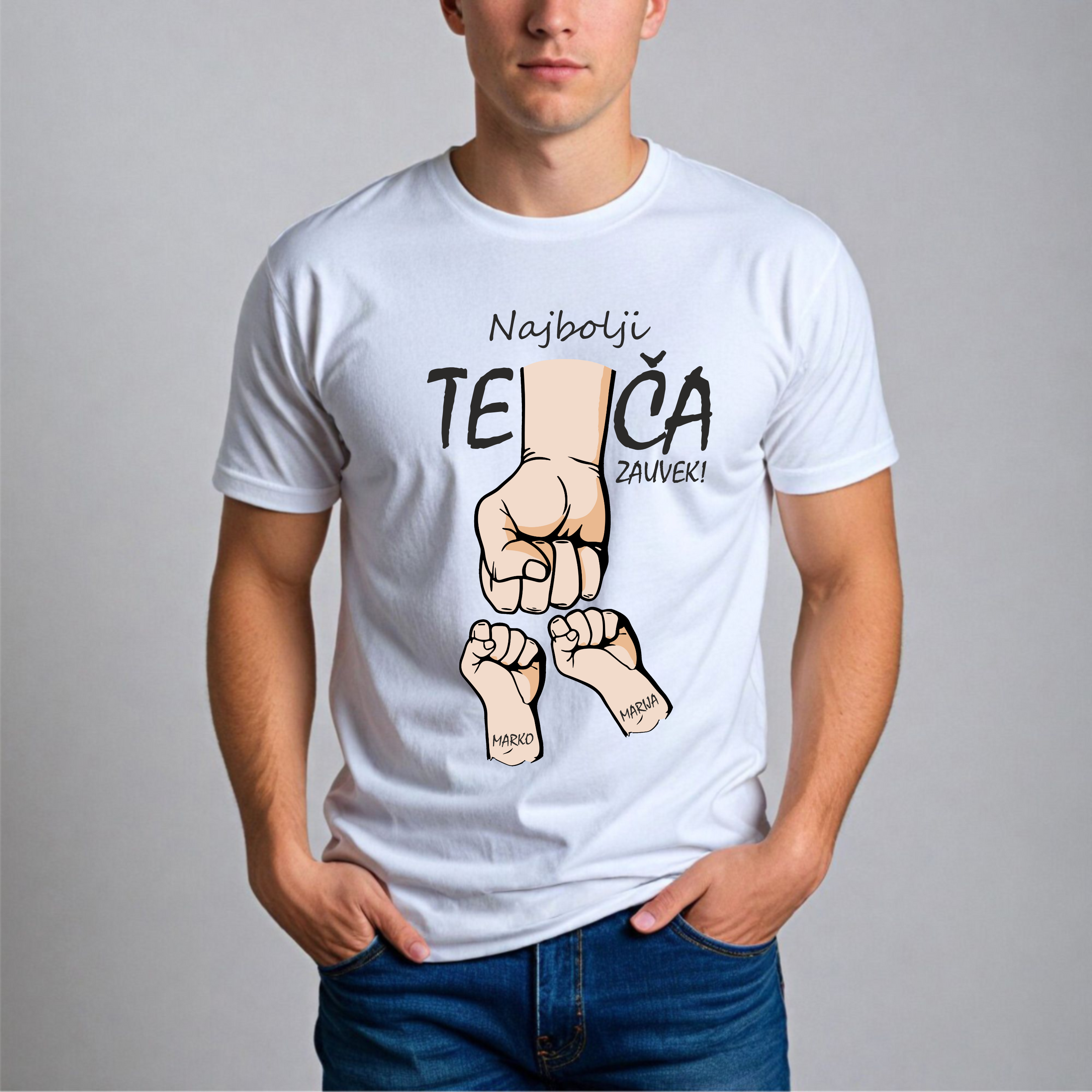 Muška Majica - Najbolji Teča Zauvek Latinica