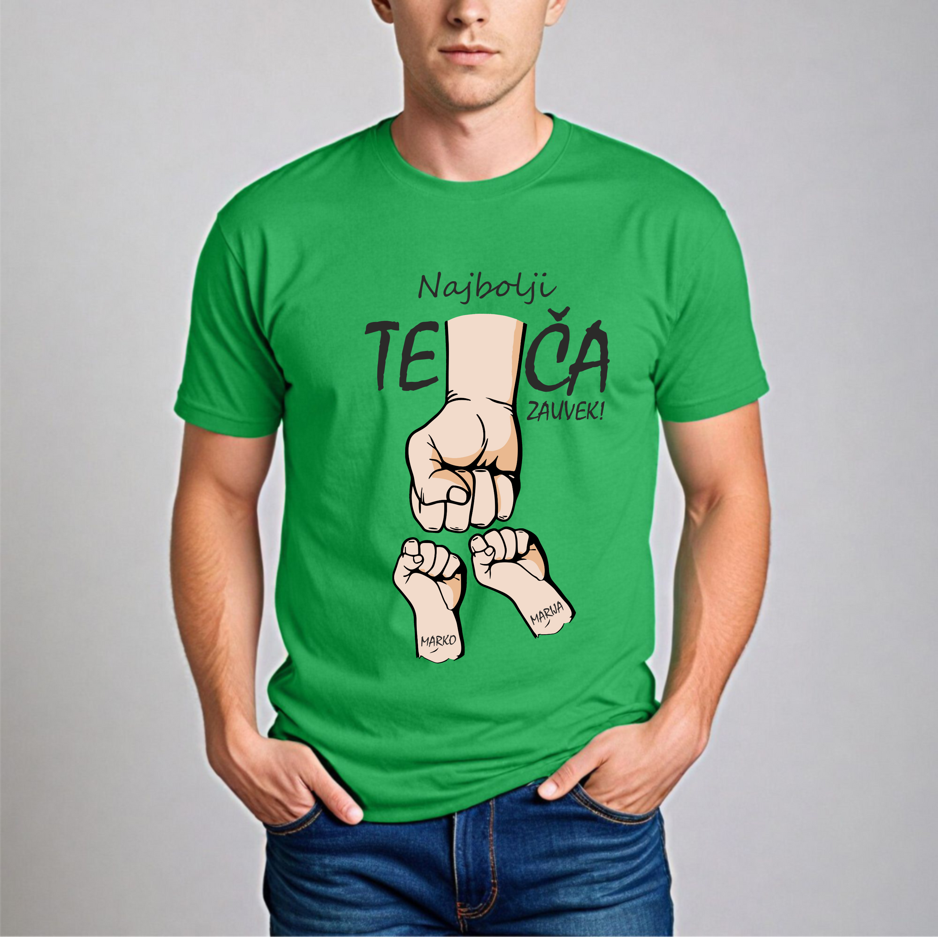 Muška Majica - Najbolji Teča Zauvek Latinica