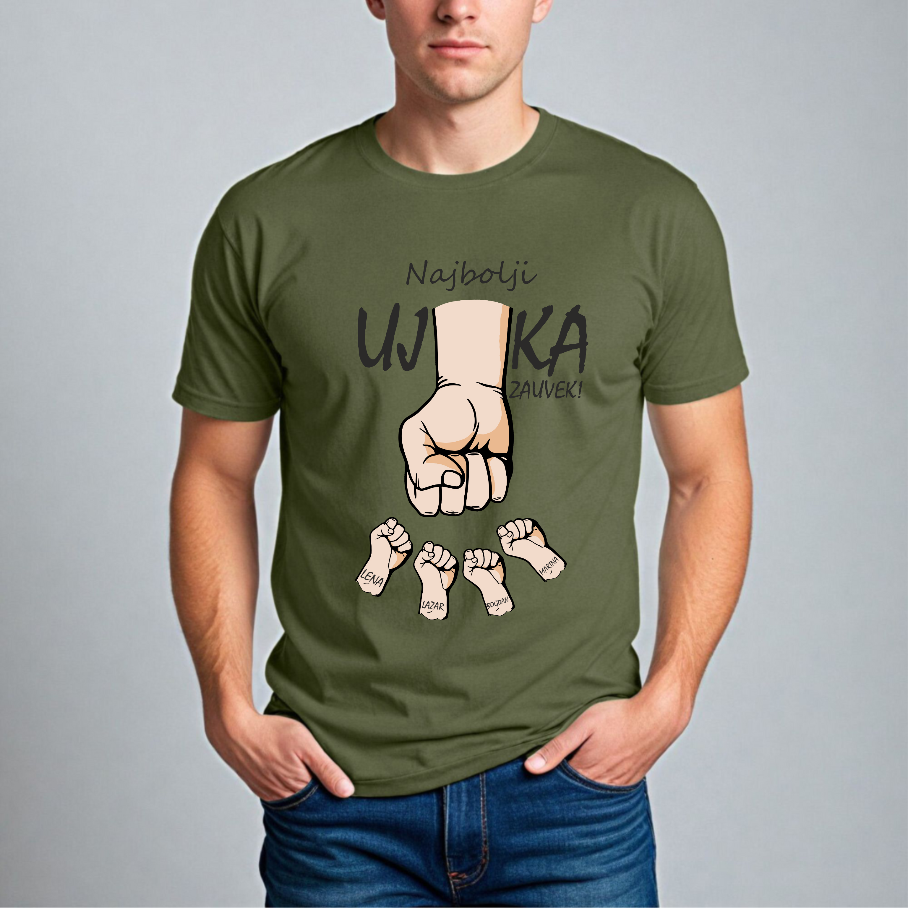Muška Majica - Najbolji Ujka Zauvek Latinica