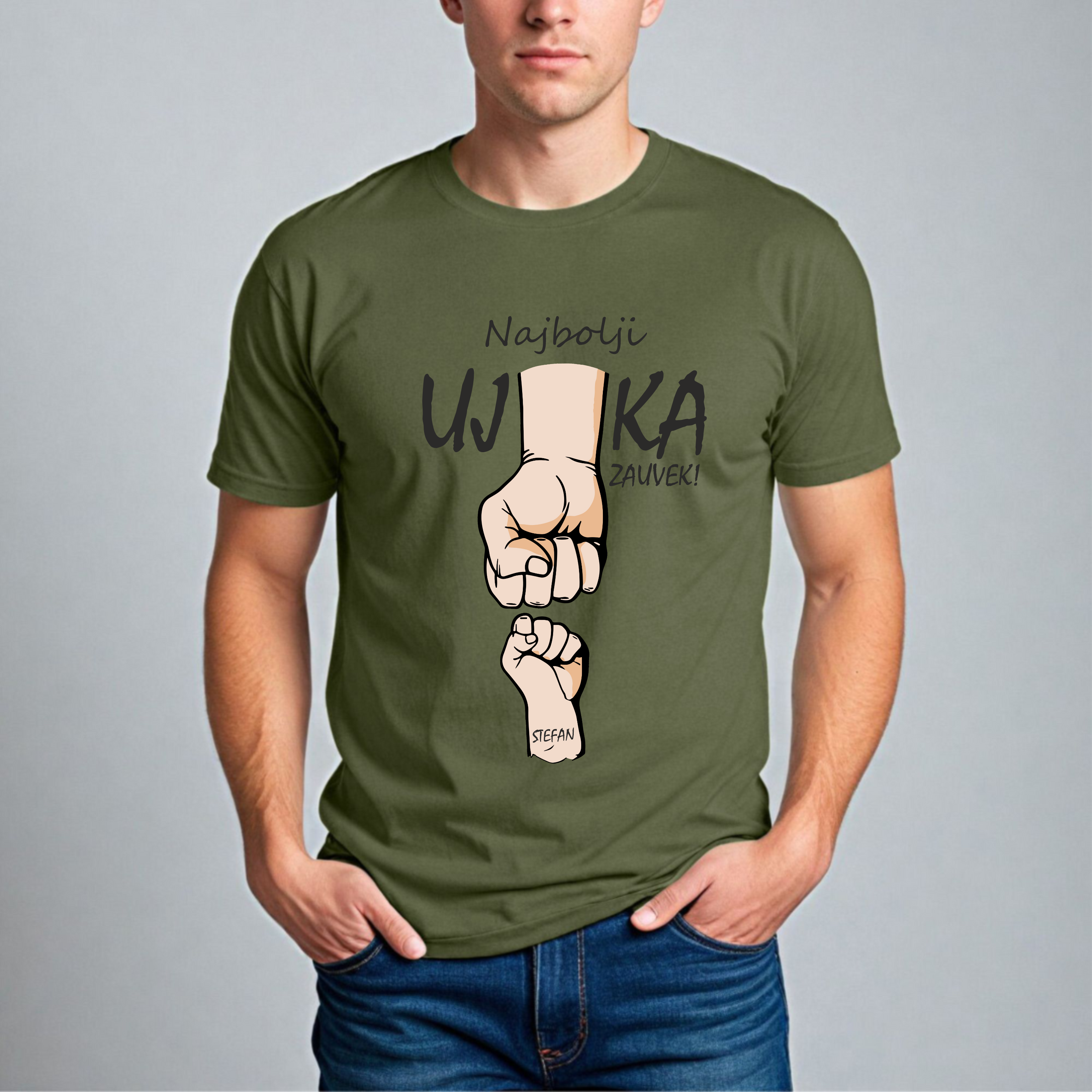Muška Majica - Najbolji Ujka Zauvek Latinica