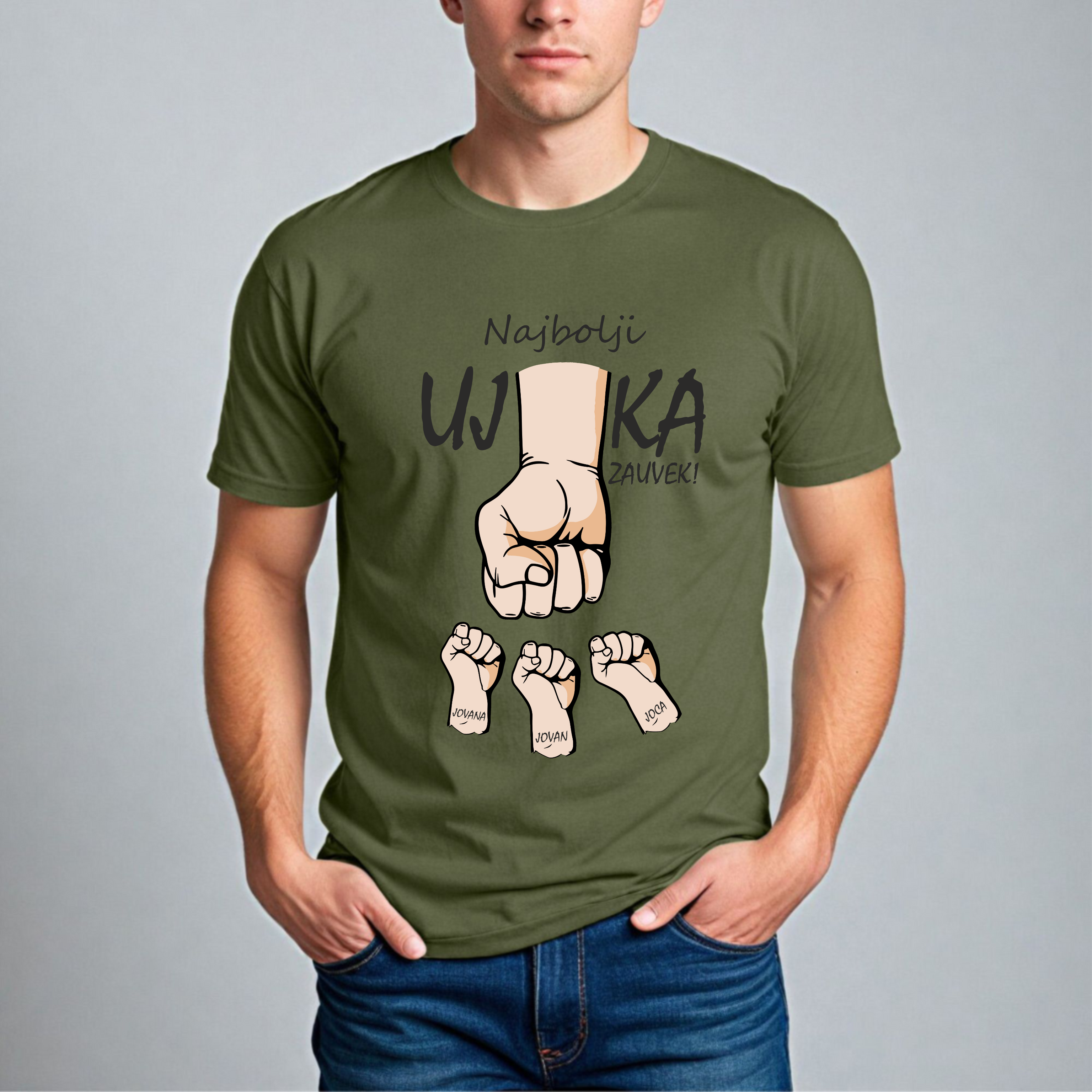 Muška Majica - Najbolji Ujka Zauvek Latinica