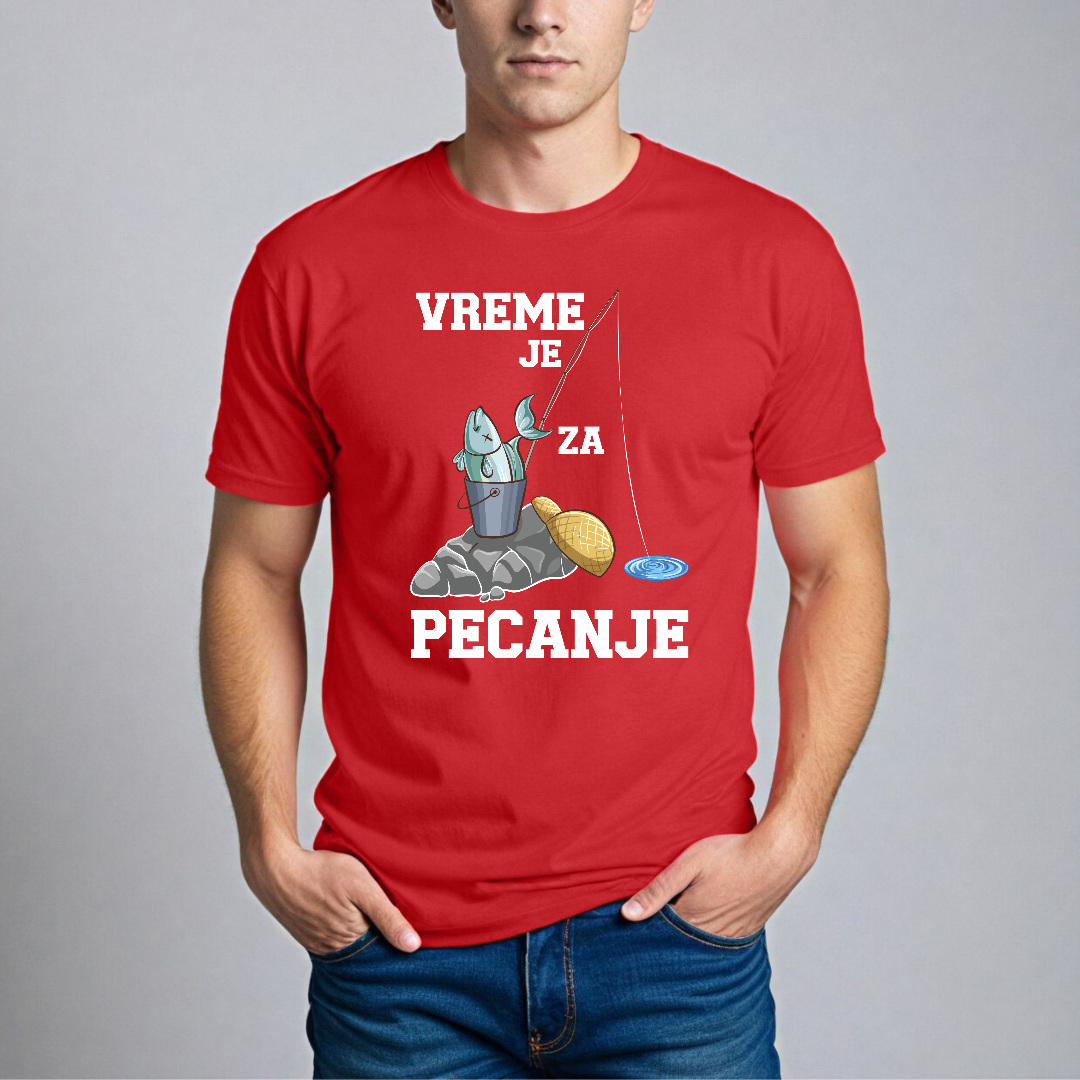 Muska majica - Vreme je za pecanje