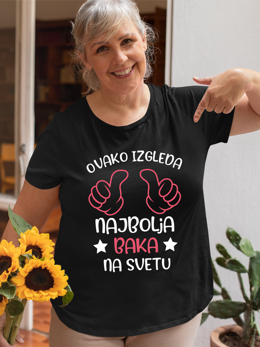 Ženska Majica - Ovako Izgleda Najbolja Baka na Svetu