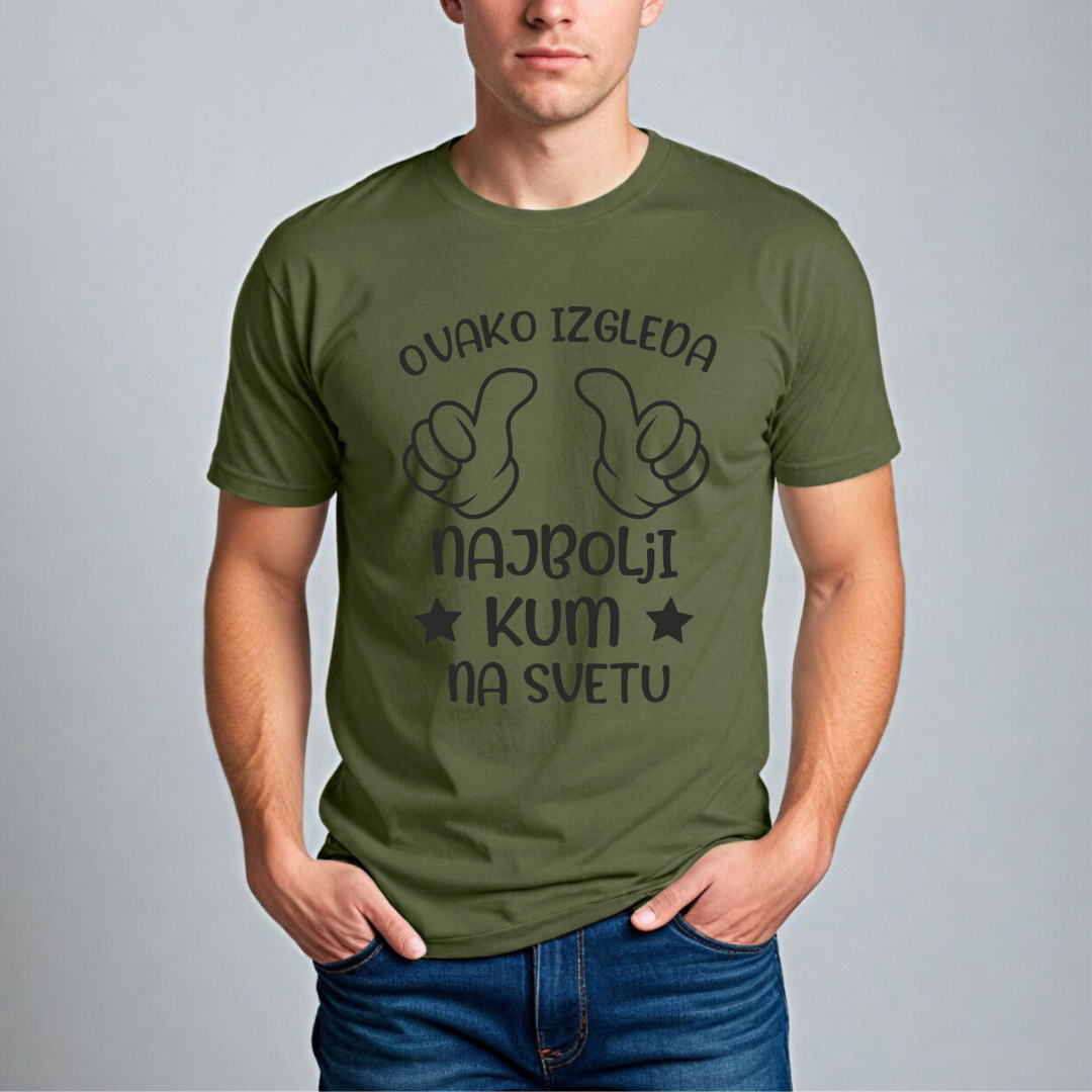 Muška Majica - Ovako Izgleda Najbolji Kum Na Svetu