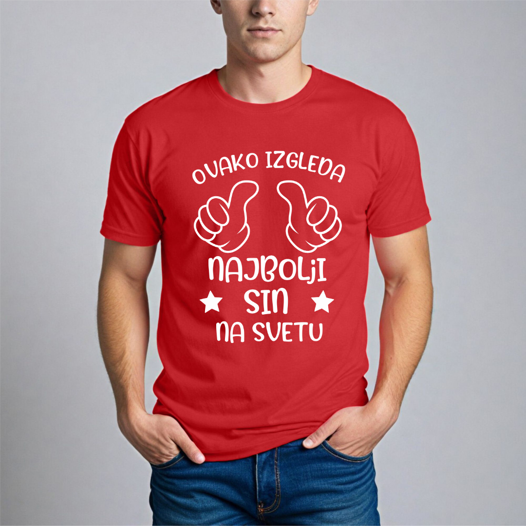 Muška Majica - Ovako Izgleda Najbolji Sin Na Svetu