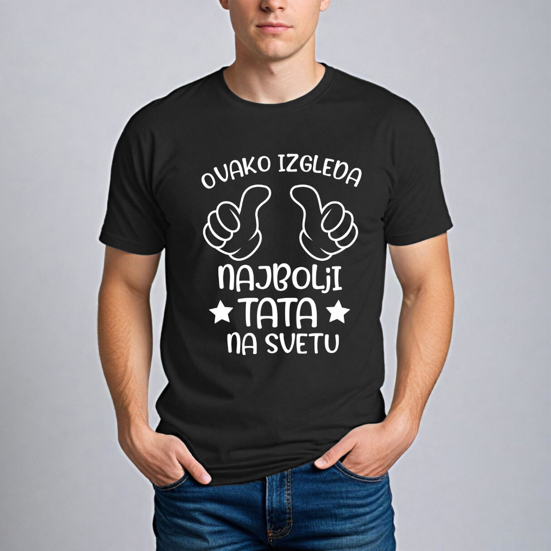 Muška Majica - Ovako Izgleda Najbolji Tata Na Svetu