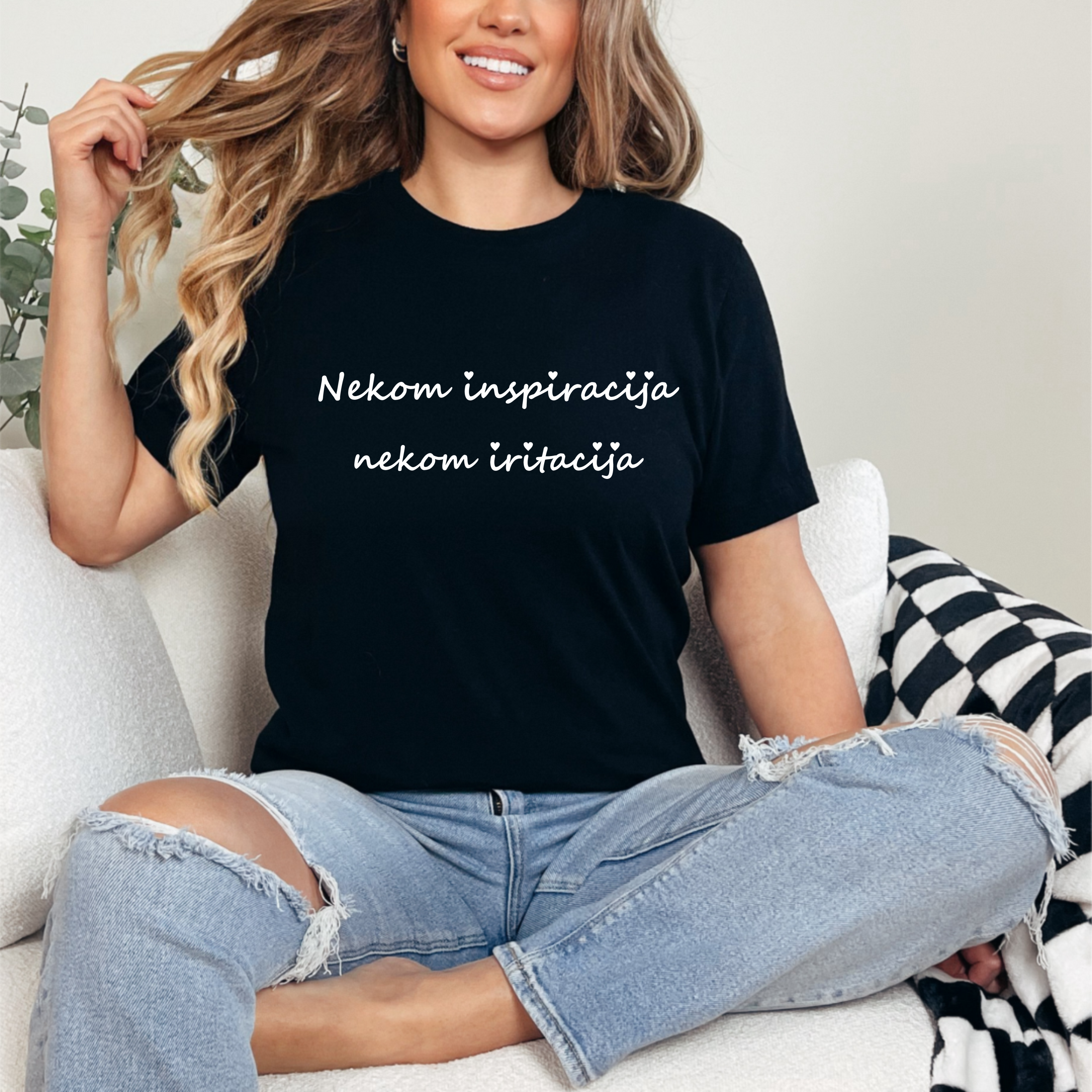 Ženska Majica - Nekom Inspiracija Nekom Iritacija
