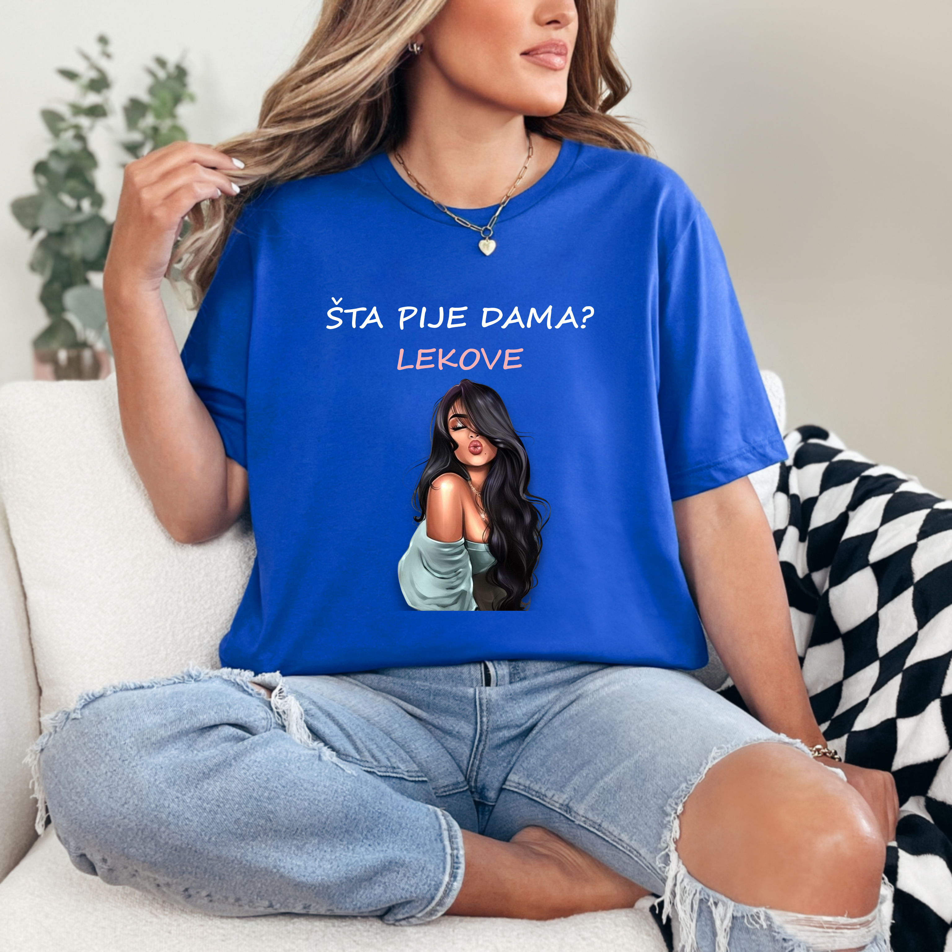 Ženska Majica - Šta Pije Dama